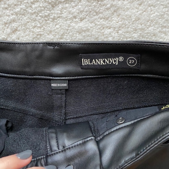 BLANKNYC Vegan Leather Straight Leg Pant - Picture 2 of 7